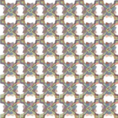 Geometrik şekilli kusursuz desen vektör çizimi