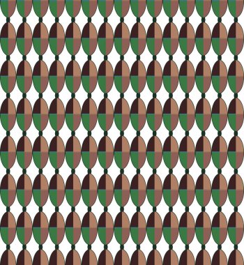 Geometrik şekilli kusursuz desen vektör çizimi