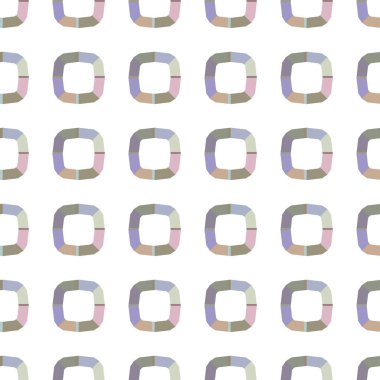 Geometrik şekilli kusursuz desen vektör çizimi