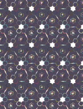 geometrik şekilli kusursuz desen