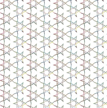 Geometrik şekilli kusursuz desen vektör çizimi