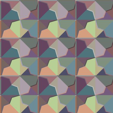 Geometrik şekilli kusursuz desen vektör çizimi