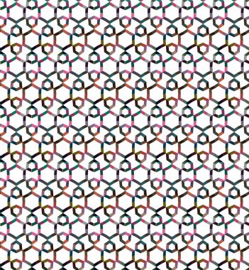 Geometrik şekilli kusursuz desen vektör çizimi