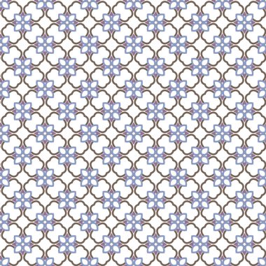 Geometrik şekilli kusursuz desen vektör çizimi