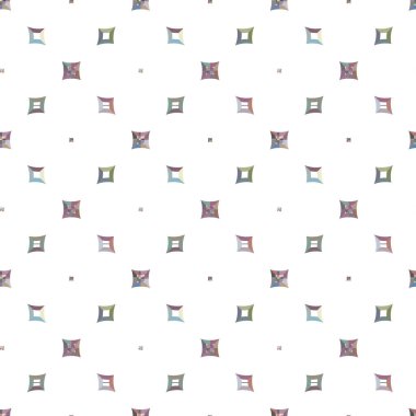 Geometrik şekilli kusursuz desen vektör çizimi