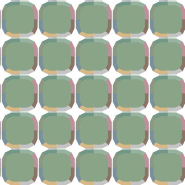 Geometrik şekilli kusursuz desen vektör çizimi