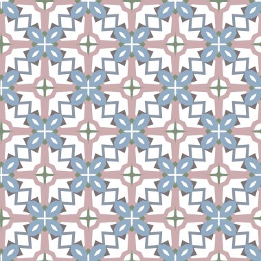 Geometrik şekilli kusursuz desen vektör çizimi