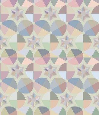 Geometrik şekilli kusursuz desen vektör çizimi