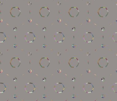 Geometrik şekilli kusursuz desen vektör çizimi