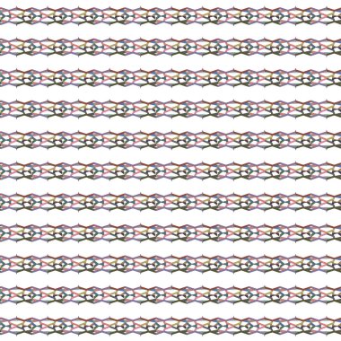 Geometrik şekilli kusursuz desen vektör çizimi