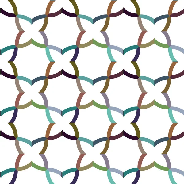 Nahtlose Muster Mit Geometrischen Formen Vektorillustration — Stockvektor