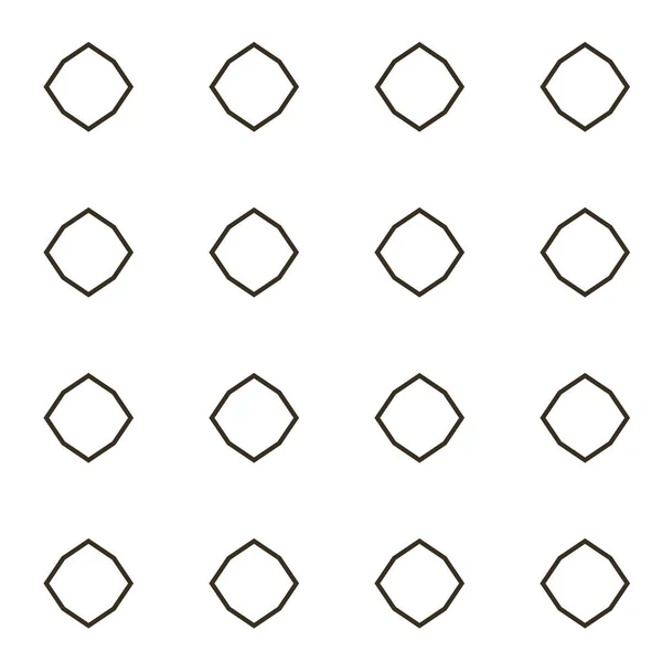 Modello Senza Soluzione Continuità Con Forme Geometriche Illustrazione Vettoriale — Vettoriale Stock