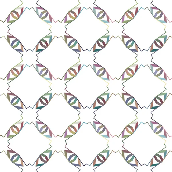 Geometrik Şekilli Kusursuz Desen Vektör Çizimi — Stok Vektör