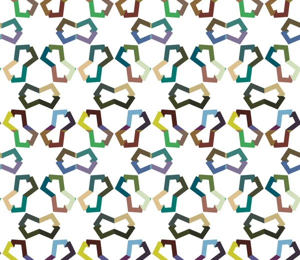 Modello Senza Soluzione Continuità Con Forme Geometriche Illustrazione Vettoriale — Vettoriale Stock