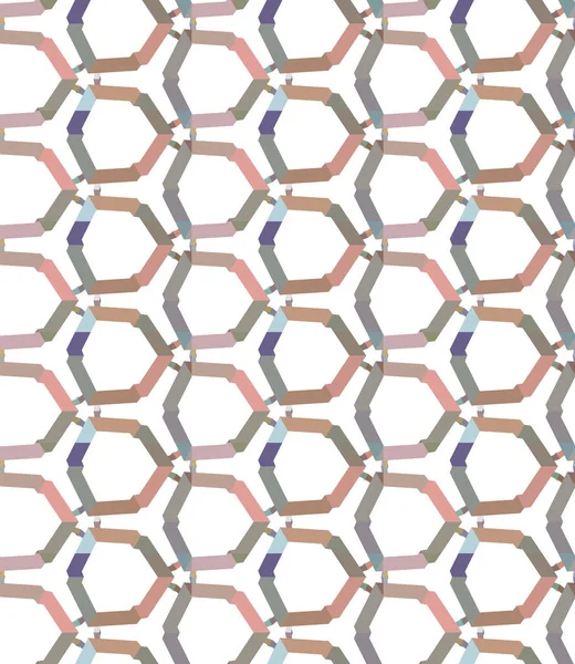 Nahtloses Muster Mit Geometrischen Formen — Stockvektor