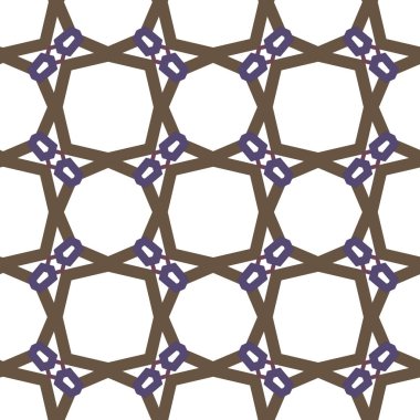 Geometrik şekilli kusursuz desen vektör çizimi