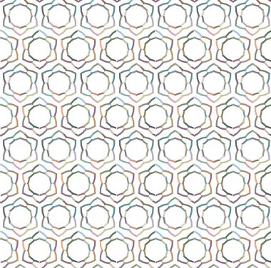Geometrik şekilli kusursuz desen vektör çizimi