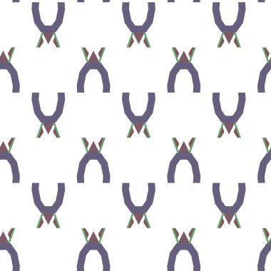 Geometrik şekilli kusursuz desen vektör çizimi