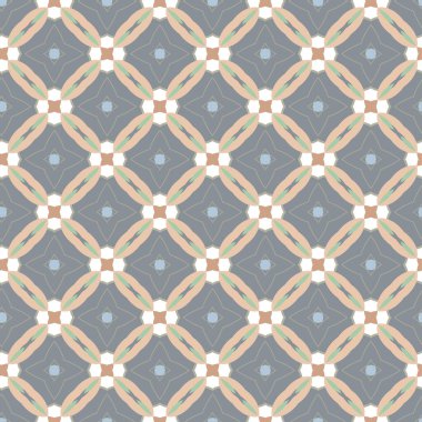 Geometrik şekilli kusursuz desen vektör çizimi