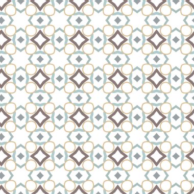 Geometrik şekilli kusursuz desen vektör çizimi