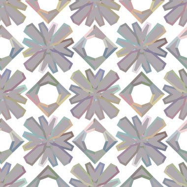 Geometrik şekilli kusursuz desen vektör çizimi