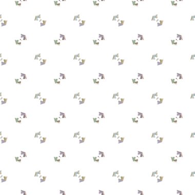 Geometrik şekilli kusursuz desen vektör çizimi