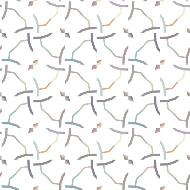 Geometrik şekilli kusursuz desen vektör çizimi