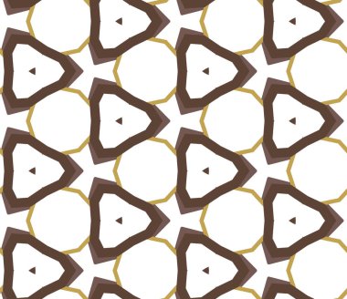 Geometrik şekilli kusursuz desen vektör çizimi