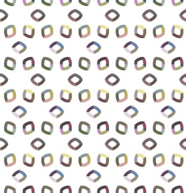 Geometrik şekilli kusursuz desen vektör çizimi