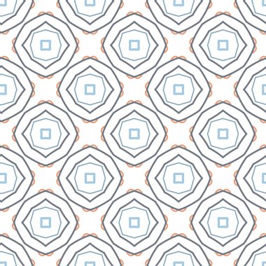 Geometrik şekilli kusursuz desen vektör çizimi