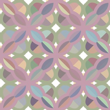 Geometrik şekilli kusursuz desen vektör çizimi