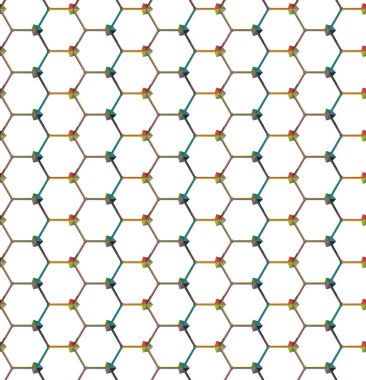 Geometrik şekilli kusursuz desen vektör çizimi
