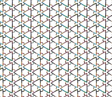 Geometrik şekilli kusursuz desen vektör çizimi
