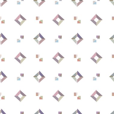 Geometrik şekilli kusursuz desen vektör çizimi