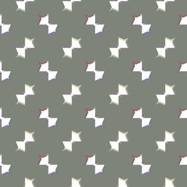 Geometrik şekilli kusursuz desen vektör çizimi