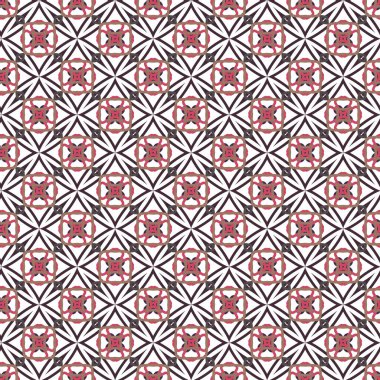 Geometrik şekilli kusursuz desen vektör çizimi