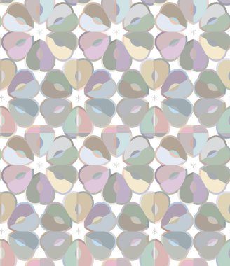 Geometrik şekilli kusursuz desen vektör çizimi