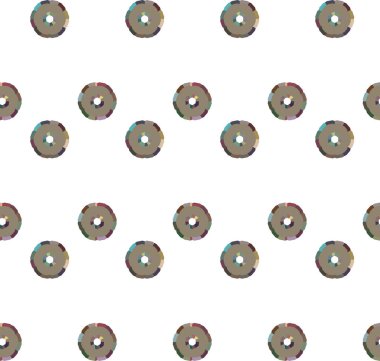 Geometrik şekilli kusursuz desen vektör çizimi