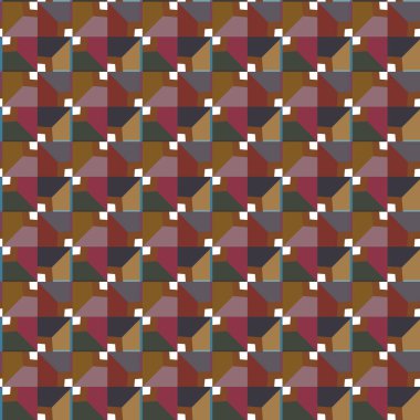 geometrik şekilli kusursuz desen