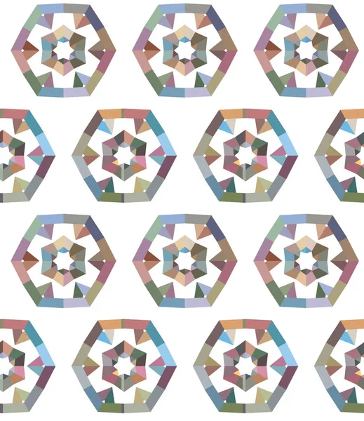 Geometrik şekilli kusursuz desen vektör çizimi