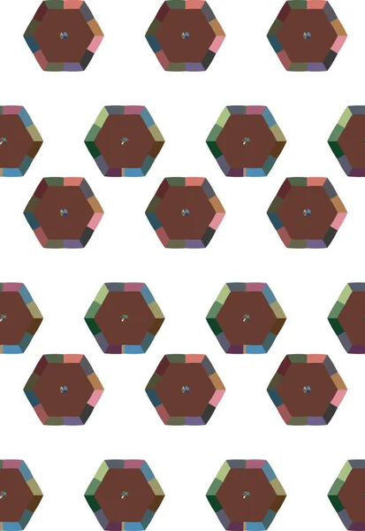 Naadloos Patroon Met Geometrische Vormen — Stockvector