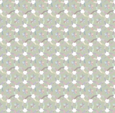 Geometrik şekilli kusursuz desen vektör çizimi