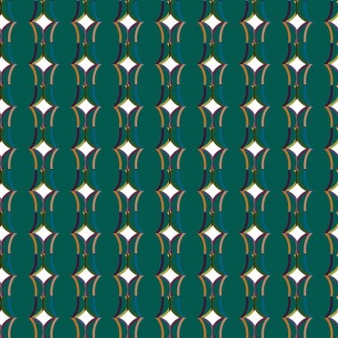 Geometrik şekilli kusursuz desen vektör çizimi