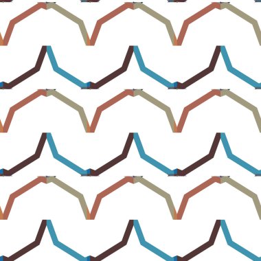 Geometrik şekilli kusursuz desen vektör çizimi