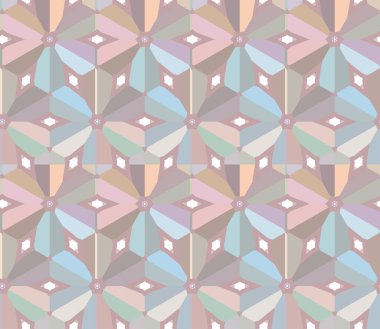 Geometrik şekilli kusursuz desen vektör çizimi