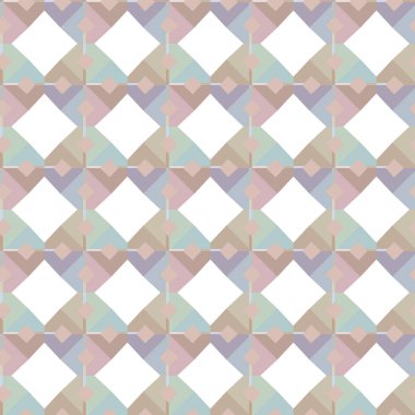 Geometrik şekilli kusursuz desen vektör çizimi