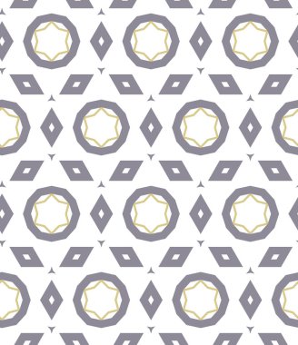 Geometrik şekilli kusursuz desen vektör çizimi