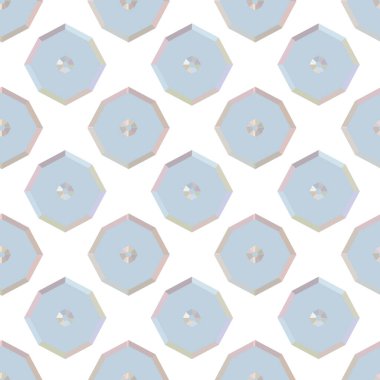 Geometrik şekilli kusursuz desen vektör çizimi