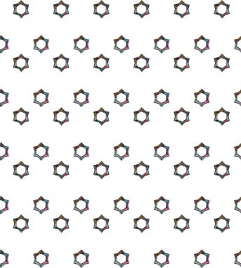 Geometrik şekilli kusursuz desen vektör çizimi