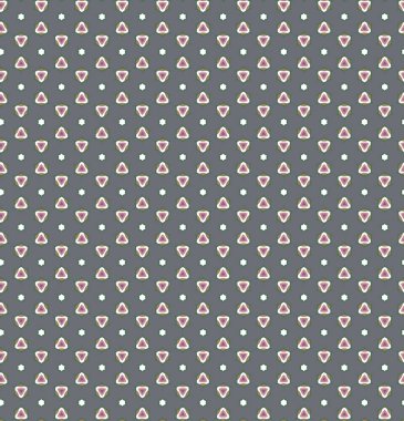 Geometrik şekilli kusursuz desen vektör çizimi